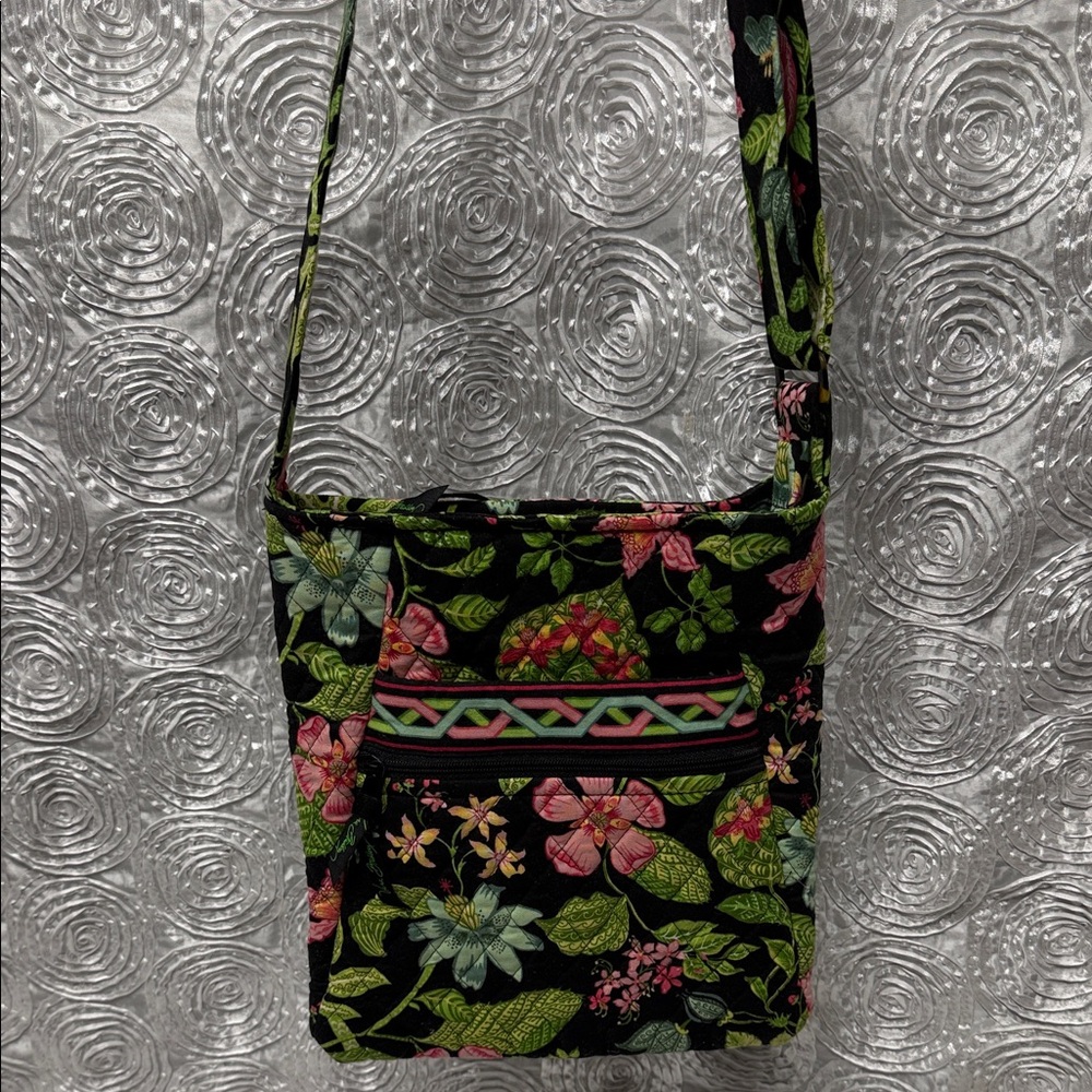 Vera Bradley Floral Black Crossbody Bag